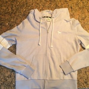 Victoria’s Secret PINK light blue sweatshirt